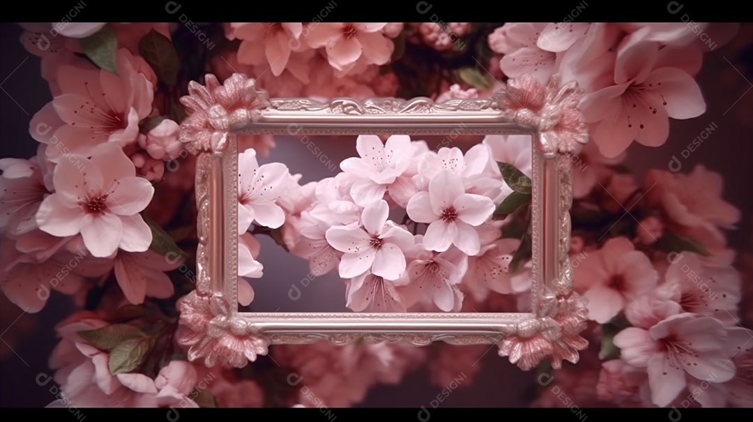 Quadro de flores lindas rosas