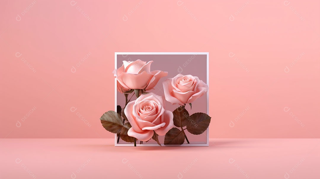 Flores sobre fundo isolado