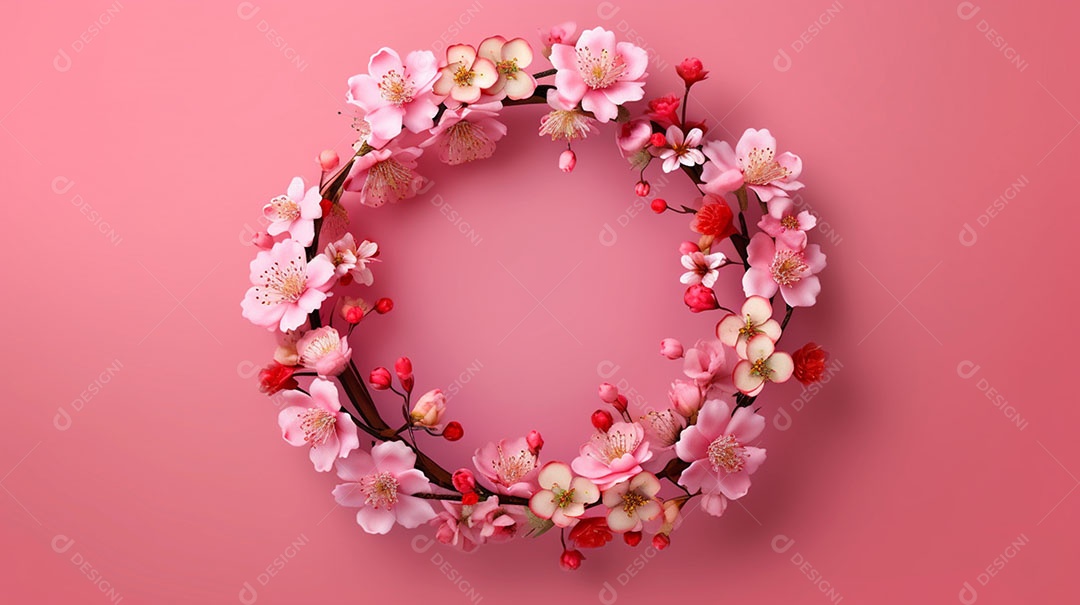 Flores sobre fundo isolado