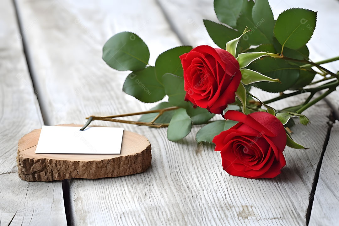 Linda flores sobre uma mesa de madeira