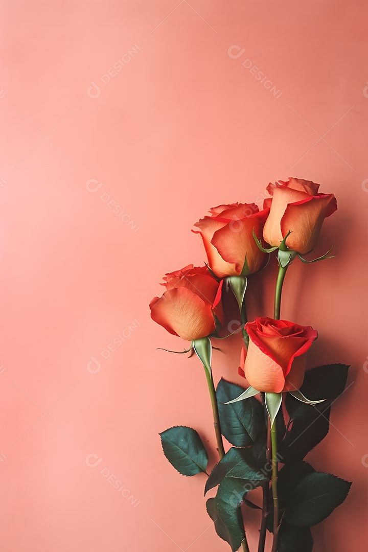 Lindas flores sobre fundo isolado