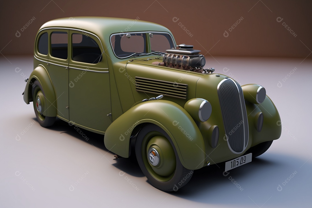 Modelo de um carro antigo IA Generativa