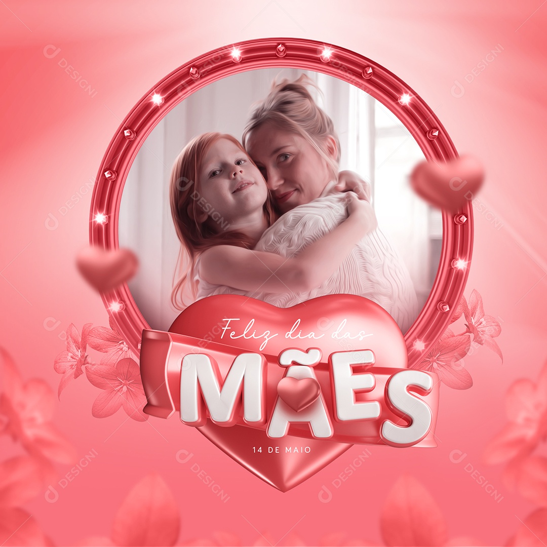 Feliz Dia Das Mães 14 de Maio Social Media PSD Editável