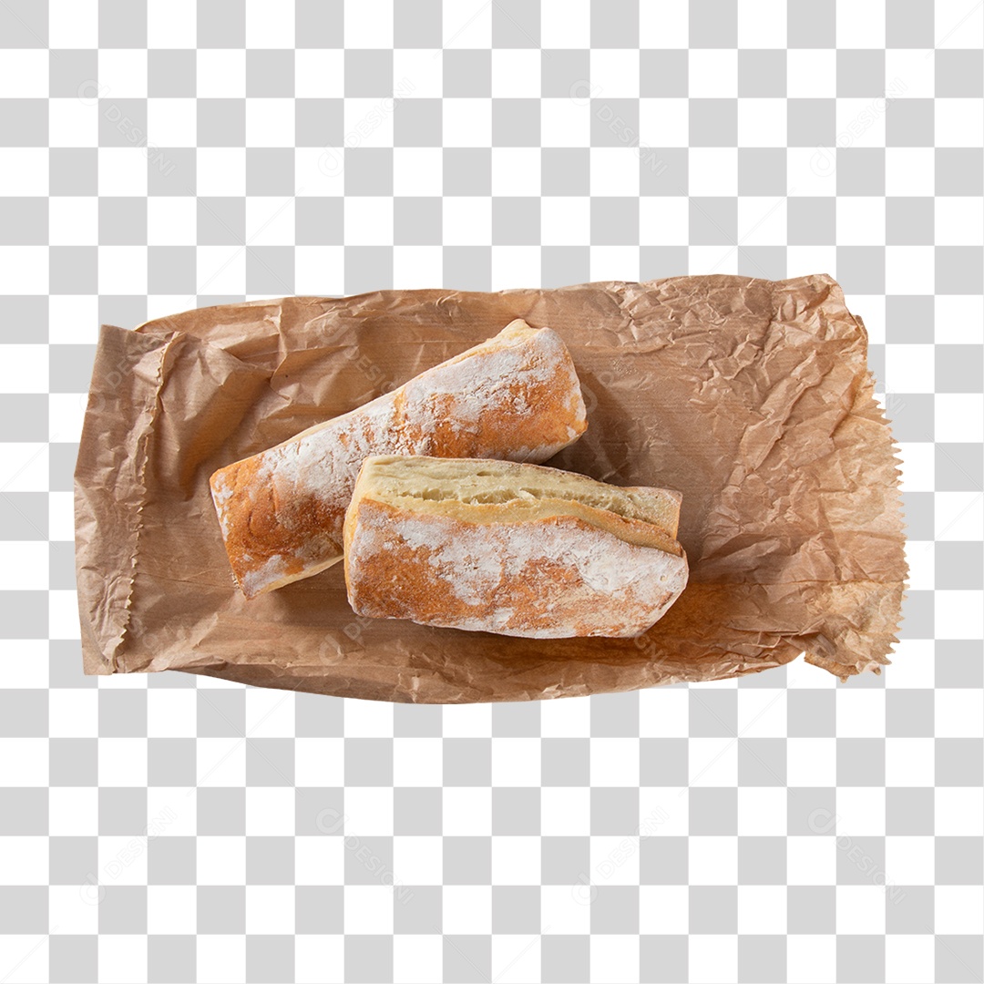 Pão Assado Saboroso PNG Transparente