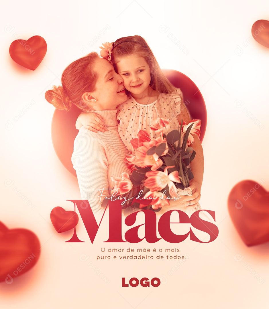 Social Media Feliz Dia Das Mães A Mulher Mais Guerreira PSD Editavel