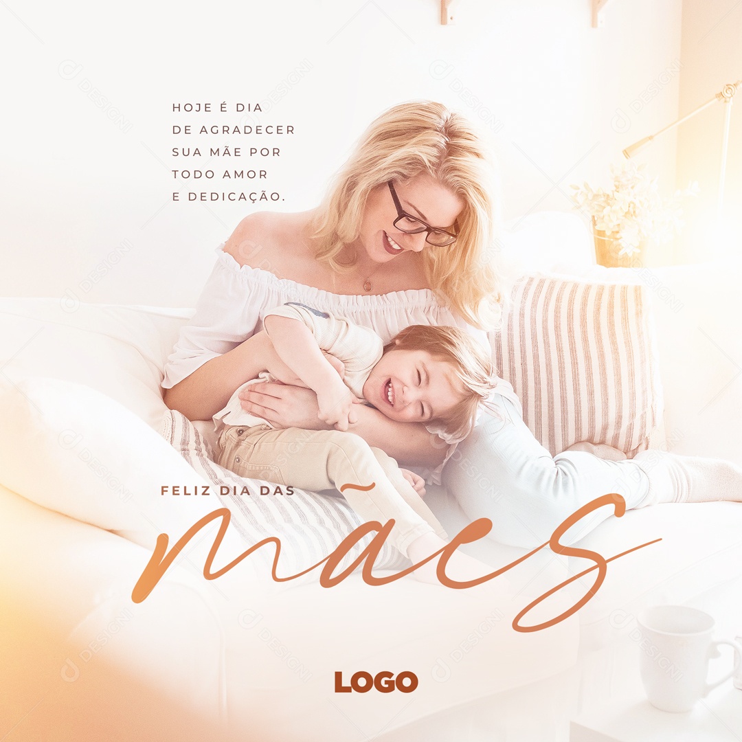 Feliz Dia Das Mães A Mulher Mais Guerreira PSD Editável Social Media