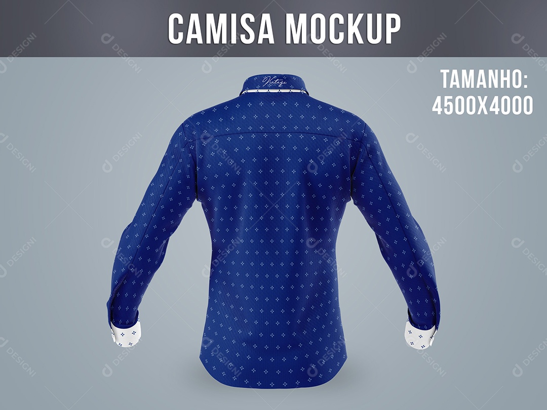 Mockup Camisa Vista Costas PSD Editãvel