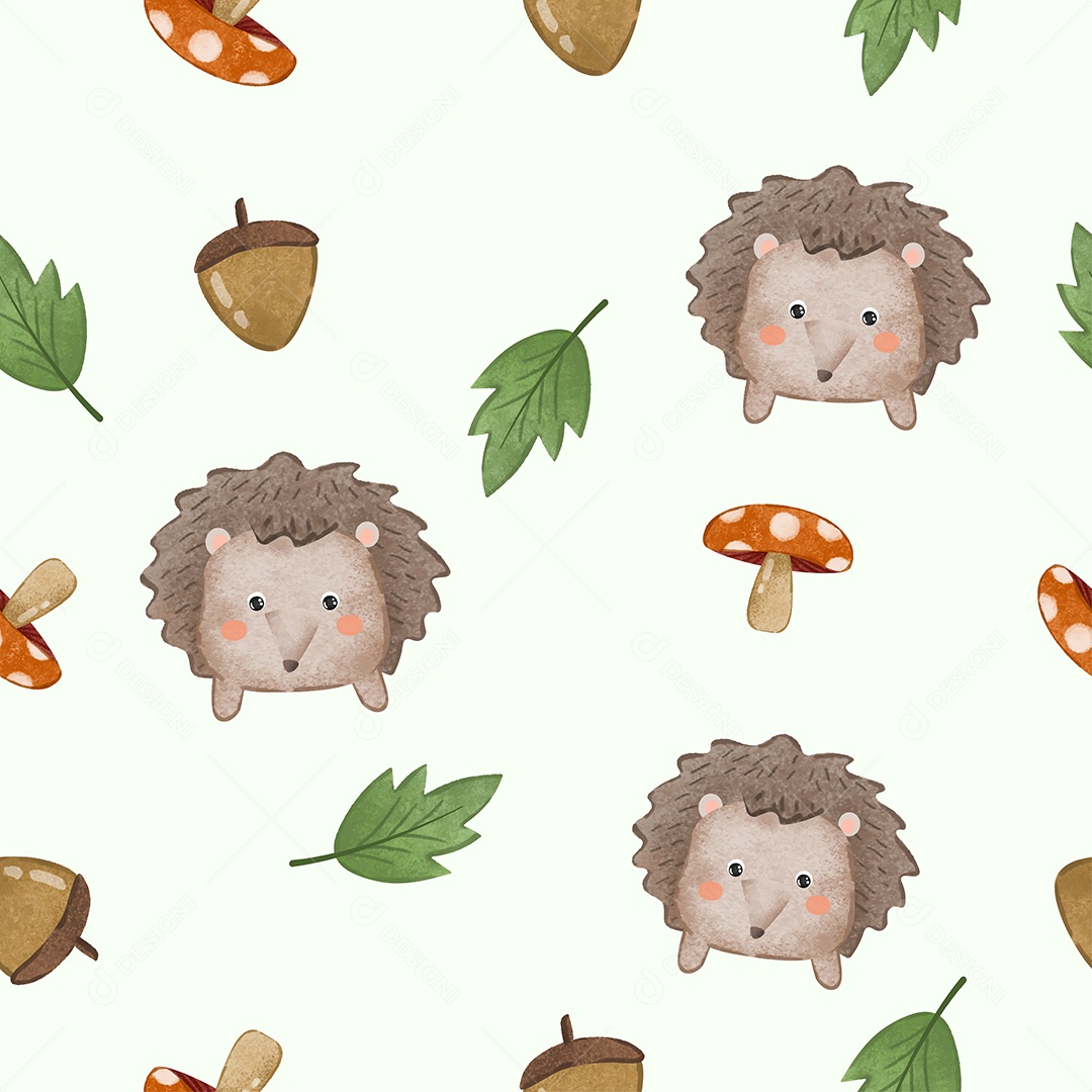 Desenho De Porco Espinho Ilustração Vetorial EPS