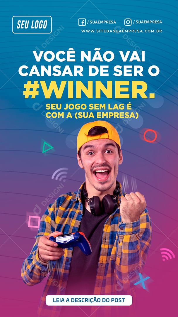 Story Você Não Cansar de Ser o Winner Social Media PSD Editável