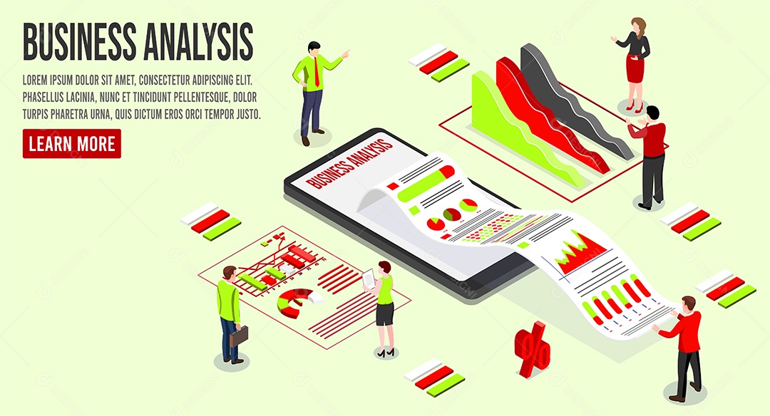 Desenho De Análise De Negócios Vetor EPS