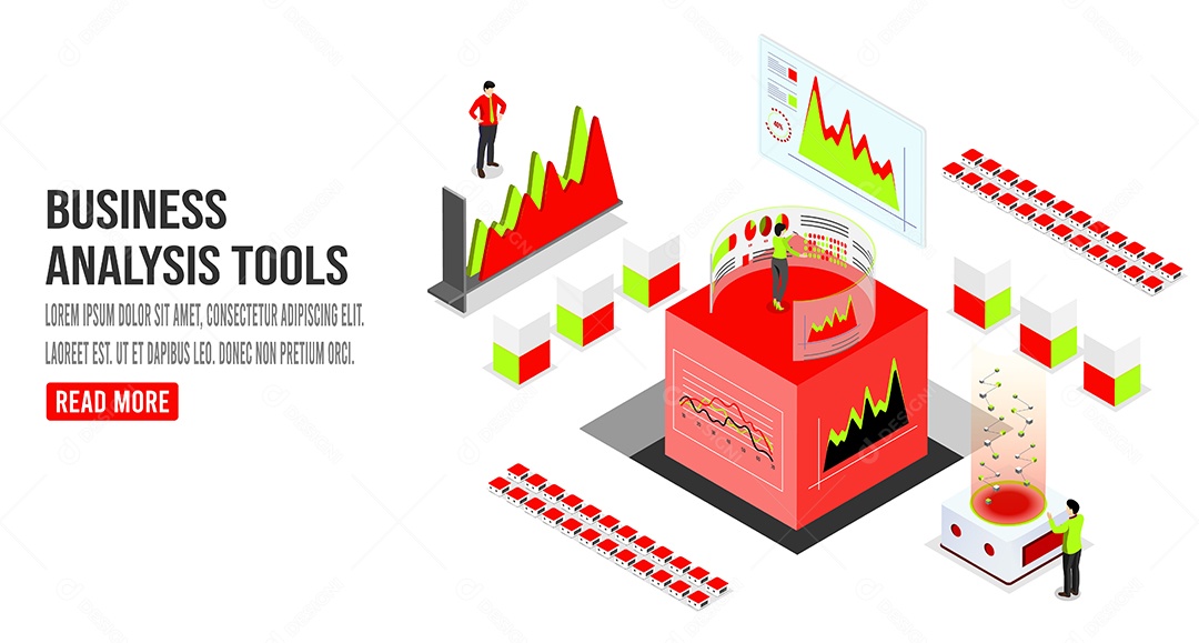 Desenho De Análise De Negócios Vetor EPS