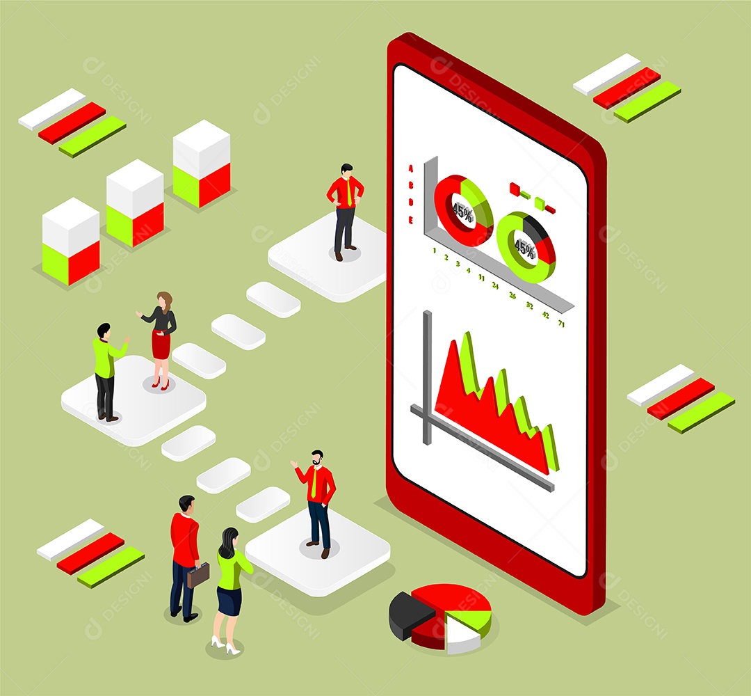 Desenho De Análise De Negócios Vetor EPS