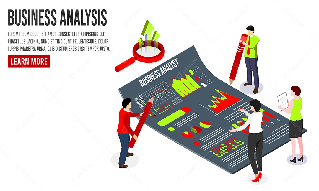 Desenho De Análise De Negócios Vetor EPS