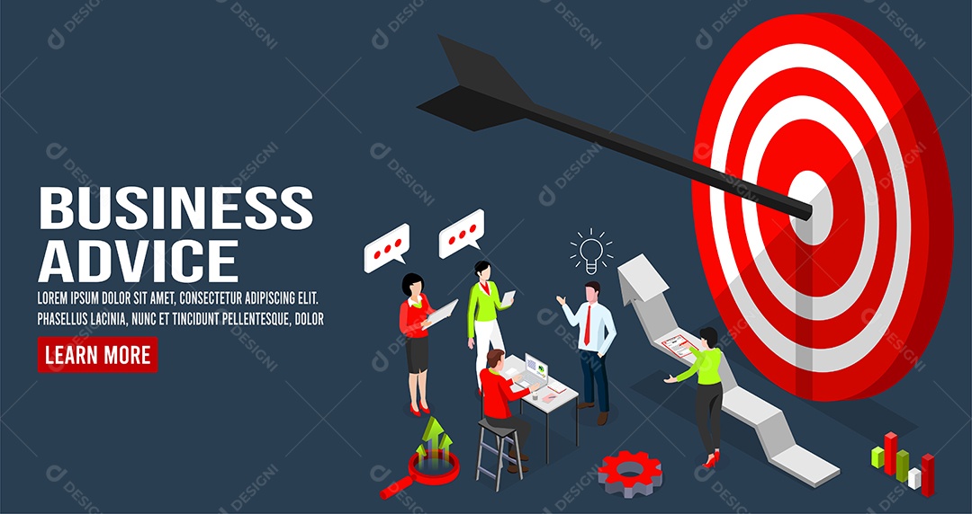 Desenho De Assessoria Empresarial Vetor EPS