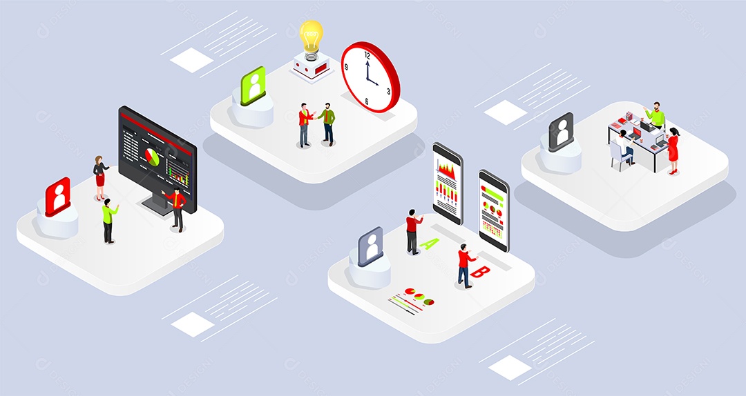 Desenho De Análise De Negócios Vetor EPS