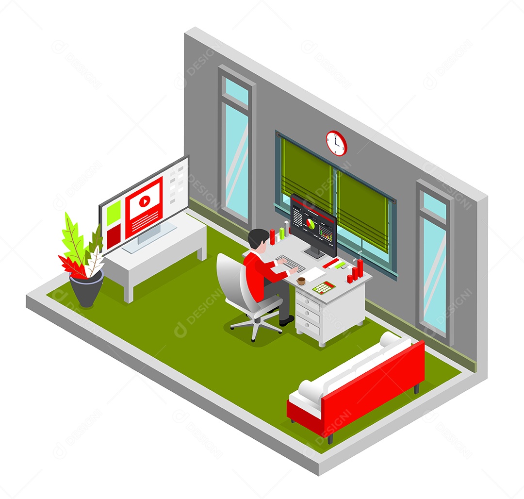 Desenho De Análise De Negócios Com Banco De Dados Vetor EPS