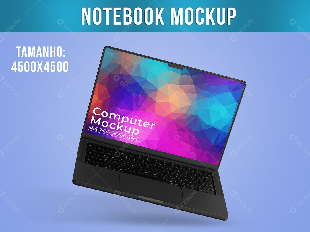 Mockup Notebook Laptop Macbook PSD Editável