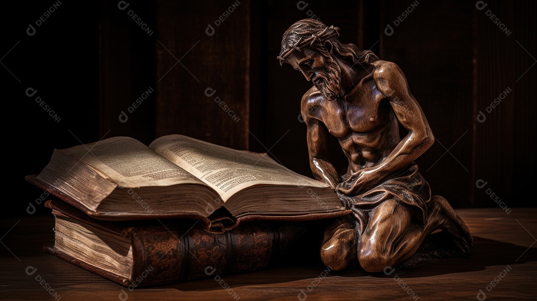 Crucifixo com livro Eid al Adha a Festa do Sacrifício.