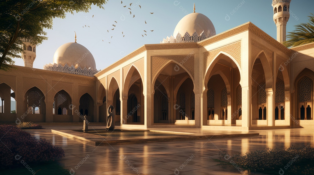 Mesquita Islâmica Eid al Adha a Festa do Sacrifício.