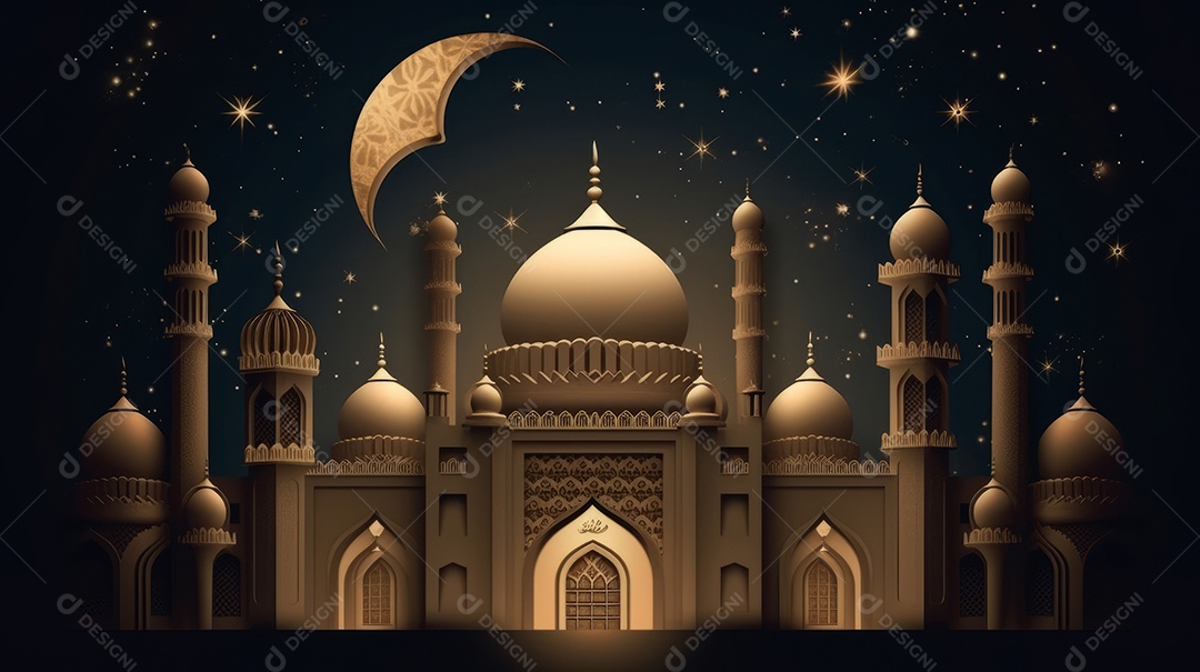 Mesquita Islâmica Eid al Adha a Festa do Sacrifício.