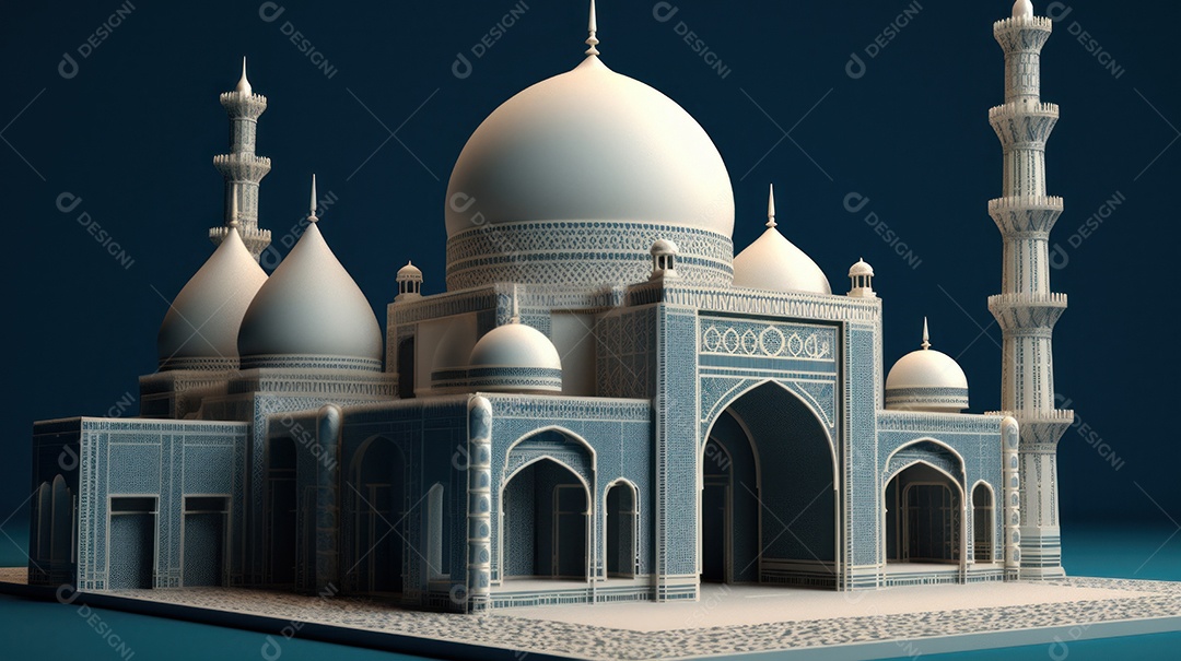 Estilo de papel Fundo Islâmico Eid al Adha a Festa do Sacrifício.