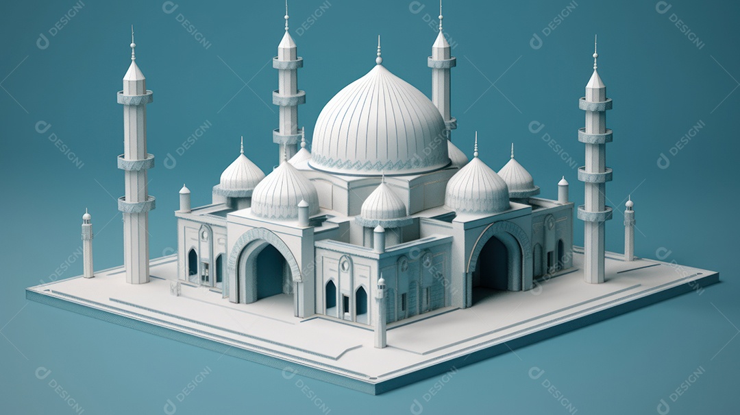 Estilo de papel Fundo Islâmico Eid al Adha a Festa do Sacrifício.