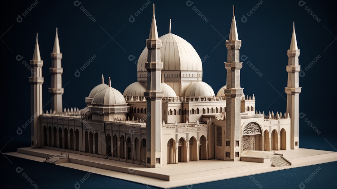 Estilo de papel Fundo Islâmico Eid al Adha a Festa do Sacrifício.