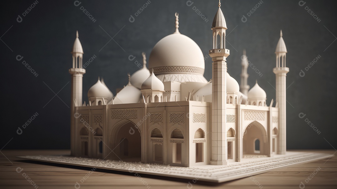 Estilo de papel Fundo Islâmico Eid al Adha a Festa do Sacrifício.