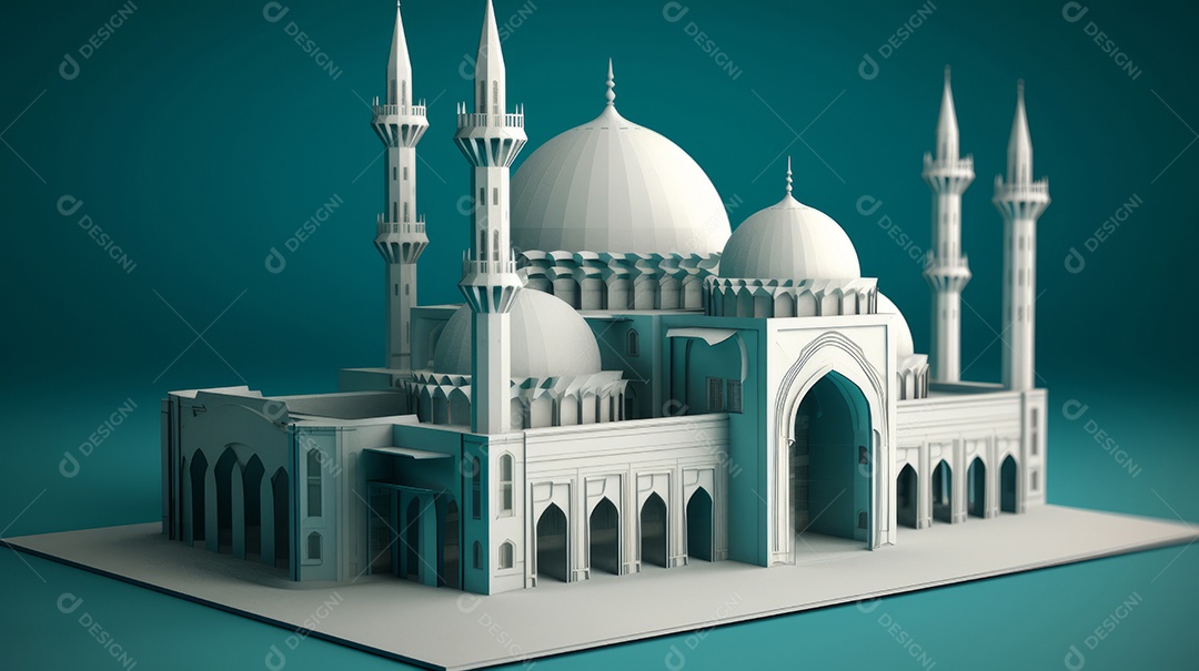 Estilo de papel Fundo Islâmico Eid al Adha a Festa do Sacrifício.