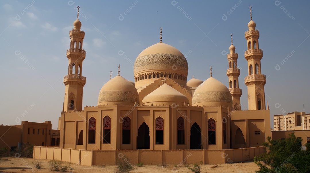 Estilo de papel Fundo Islâmico Eid al Adha a Festa do Sacrifício.