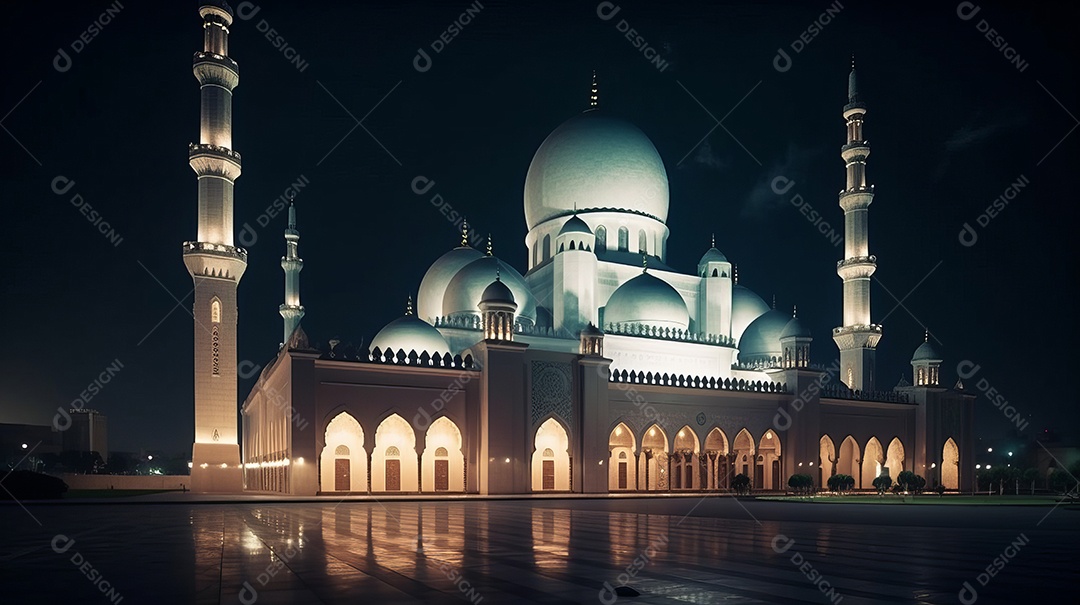 Estilo de papel Fundo Islâmico Eid al Adha a Festa do Sacrifício.