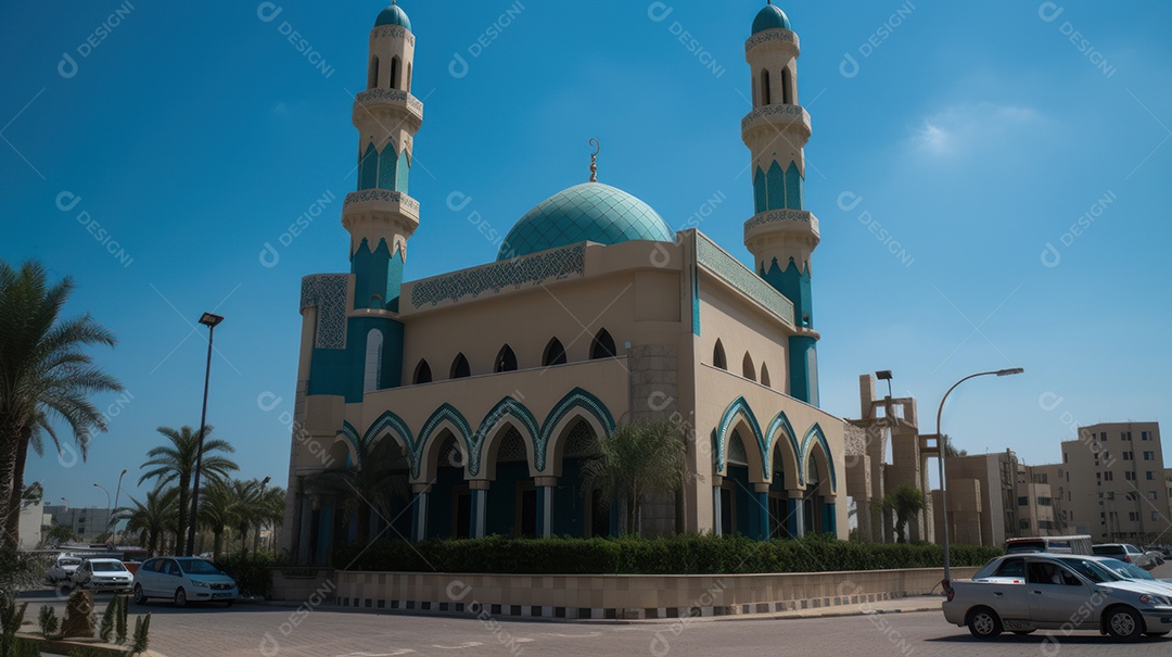 Estilo de papel Fundo Islâmico Eid al Adha a Festa do Sacrifício.