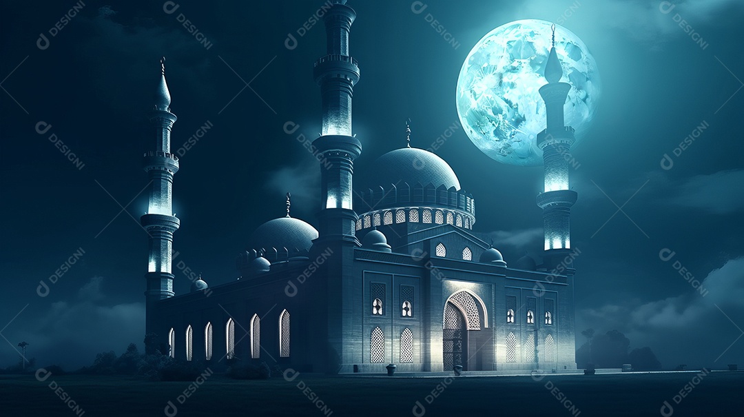 Estilo de papel Fundo Islâmico Eid al Adha a Festa do Sacrifício.