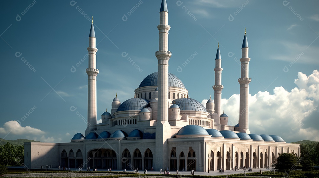 Estilo de papel Fundo Islâmico Eid al Adha a Festa do Sacrifício.