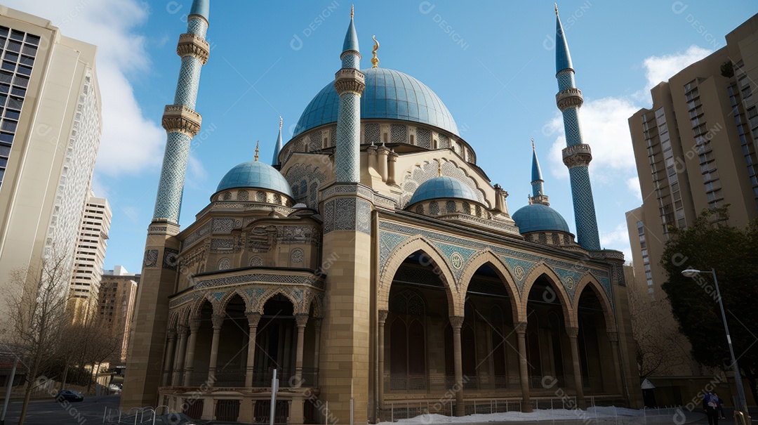 Estilo de papel Fundo Islâmico Eid al Adha a Festa do Sacrifício.