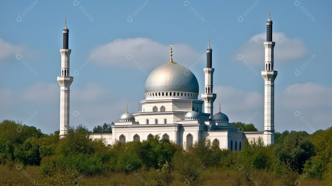 Estilo de papel Fundo Islâmico Eid al Adha a Festa do Sacrifício.