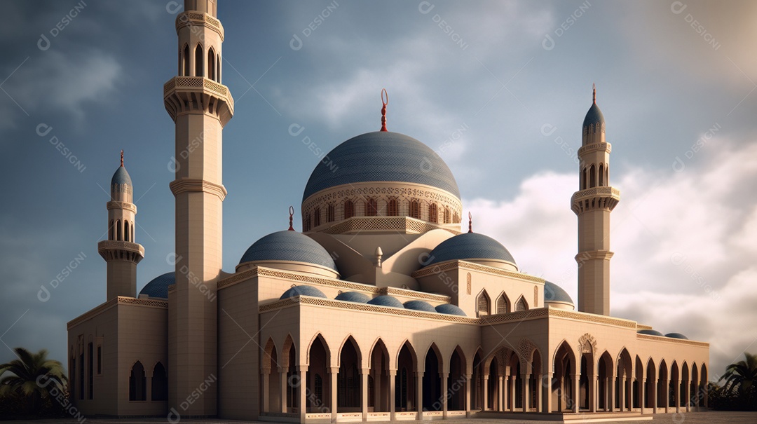 Estilo de papel Fundo Islâmico Eid al Adha a Festa do Sacrifício.