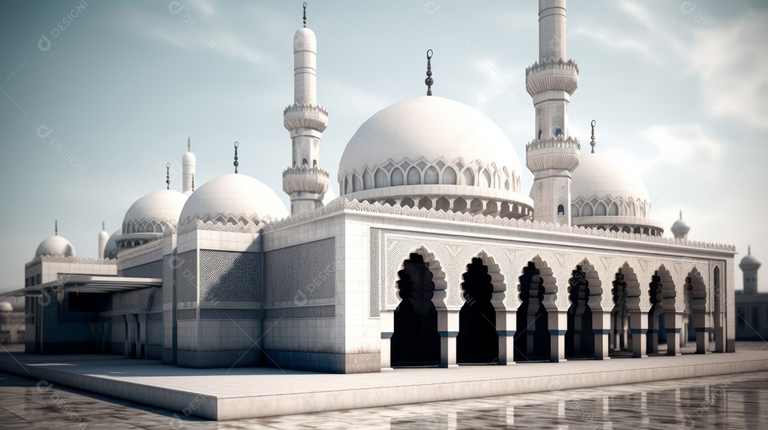 Estilo de papel Fundo Islâmico Eid al Adha a Festa do Sacrifício.