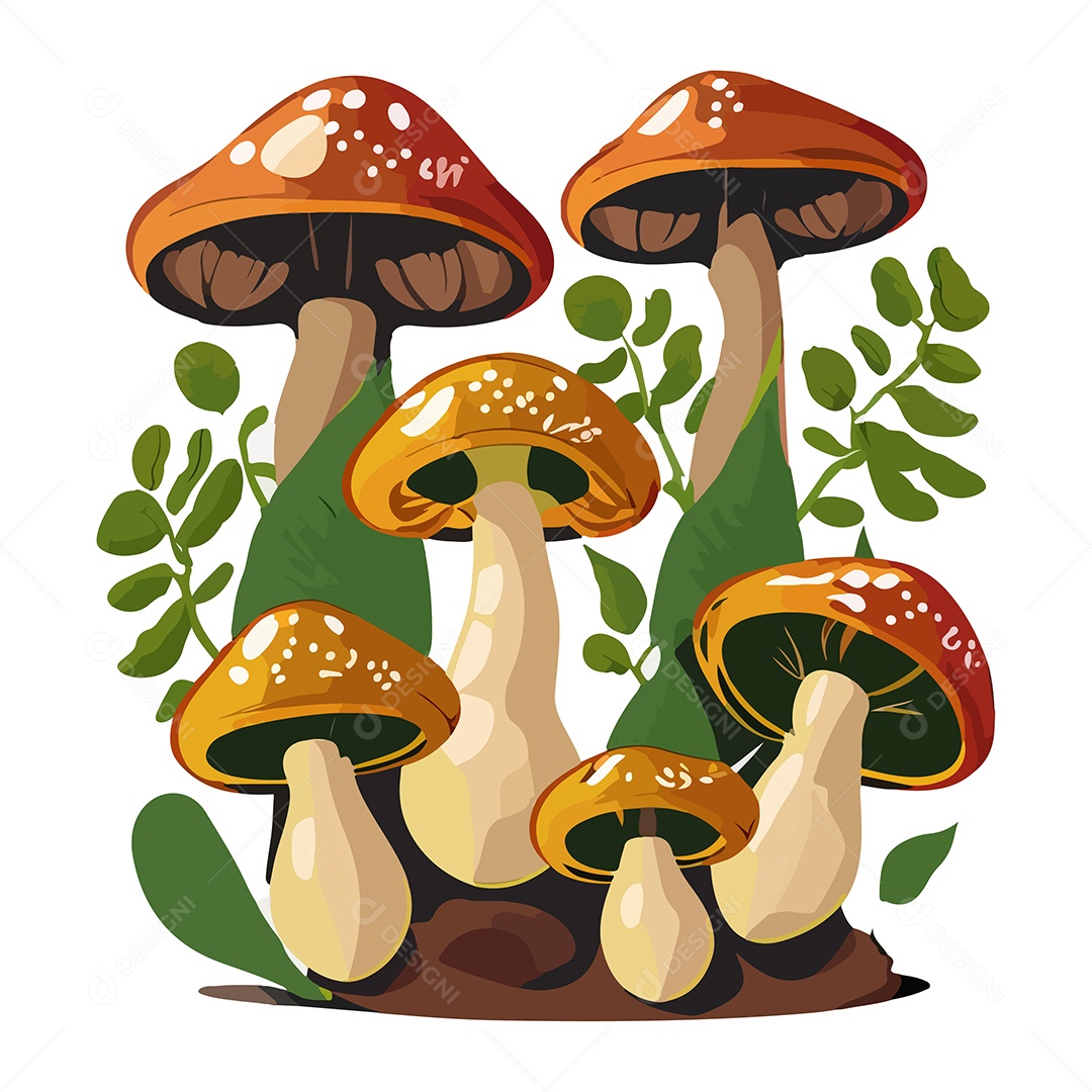 Ilustração de Cogumelo EPS Editável