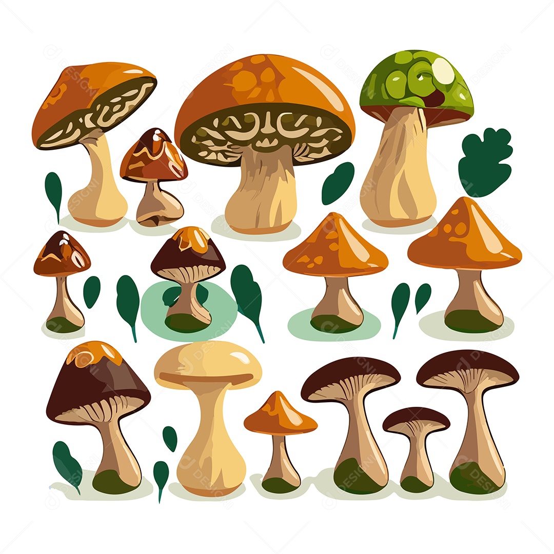 Ilustração de Cogumelo EPS Editável