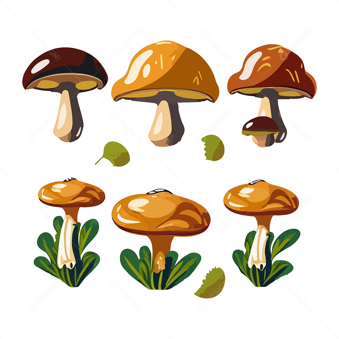 Ilustração de Cogumelo EPS Editável