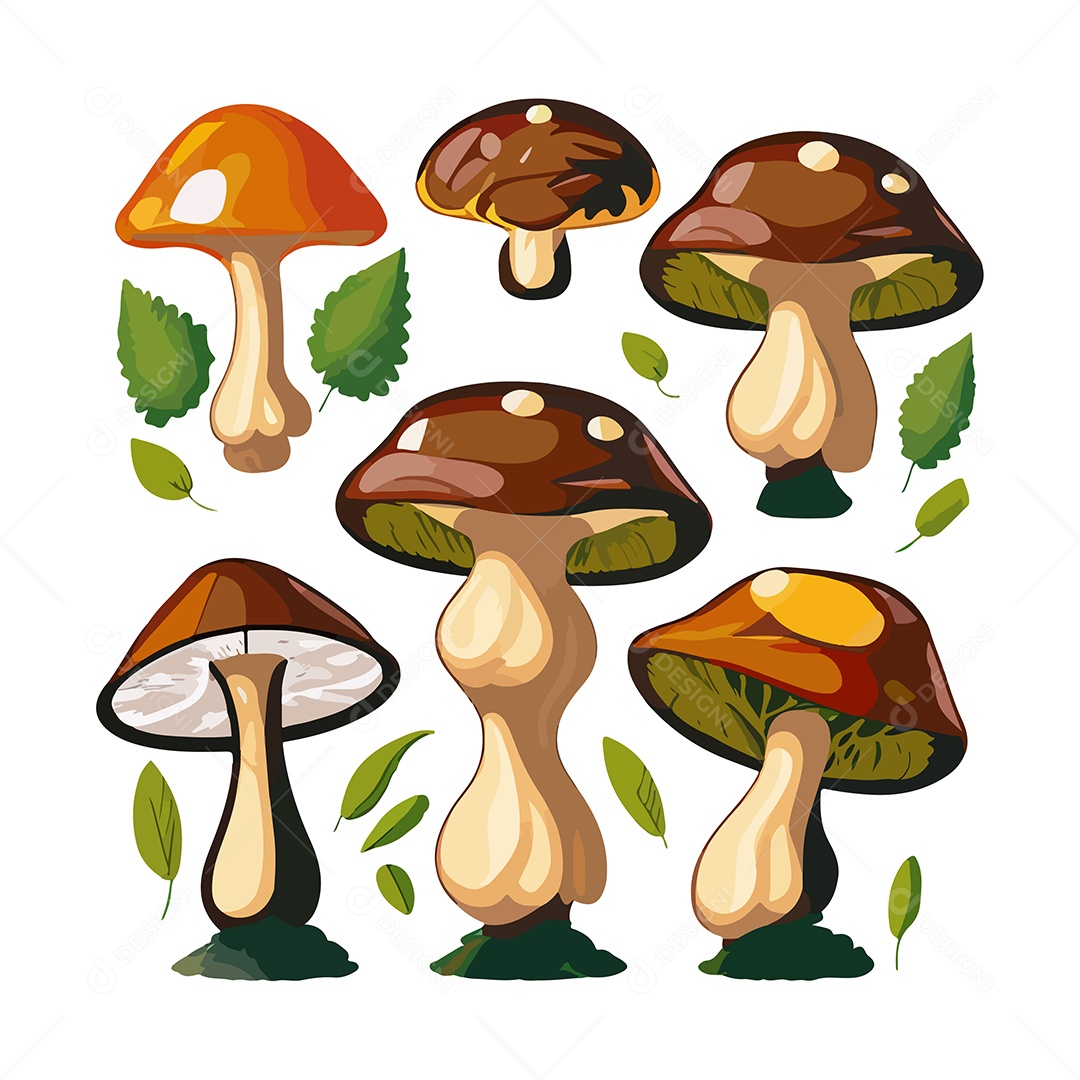 Ilustração de Cogumelo EPS Editável