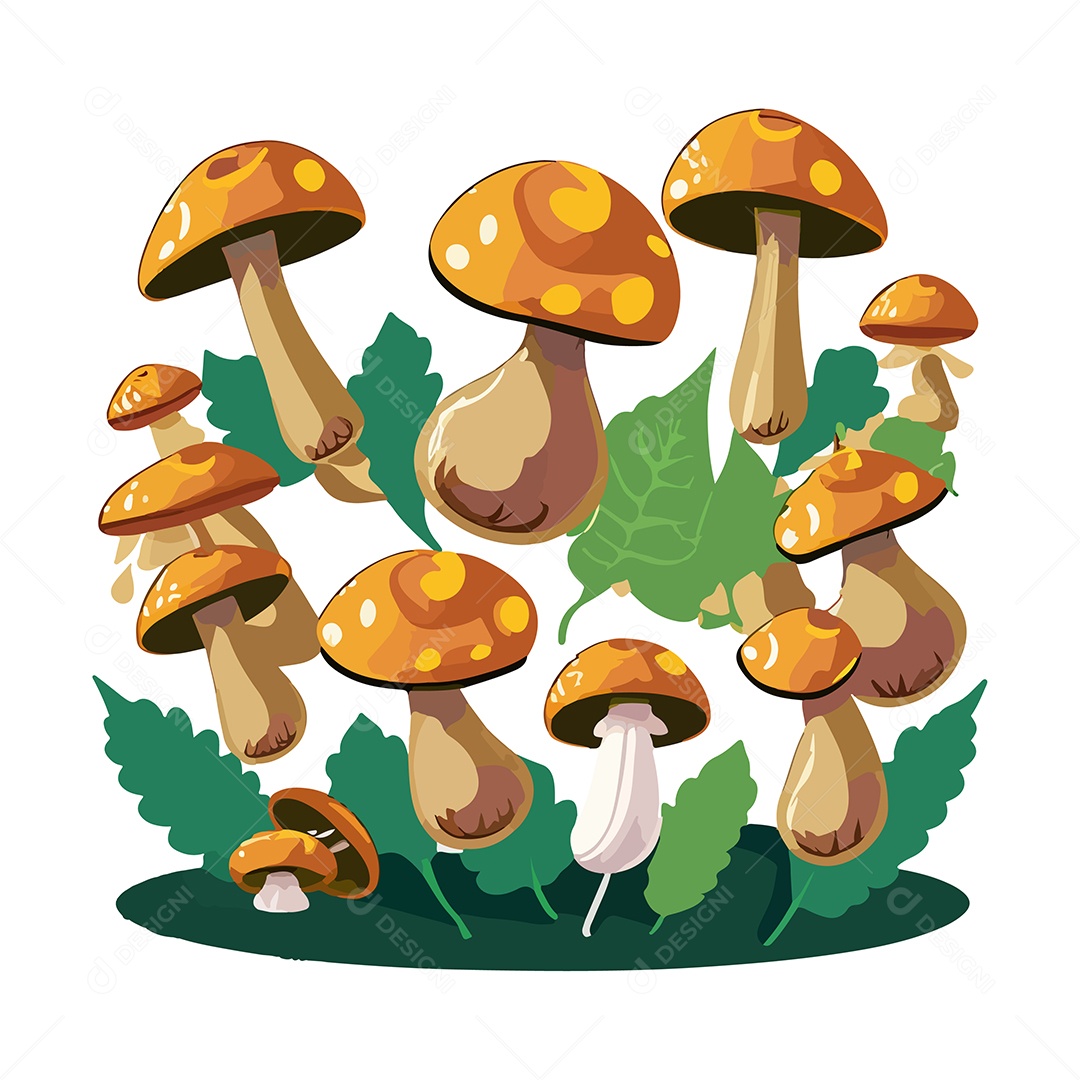 Ilustração de Cogumelo EPS Editável