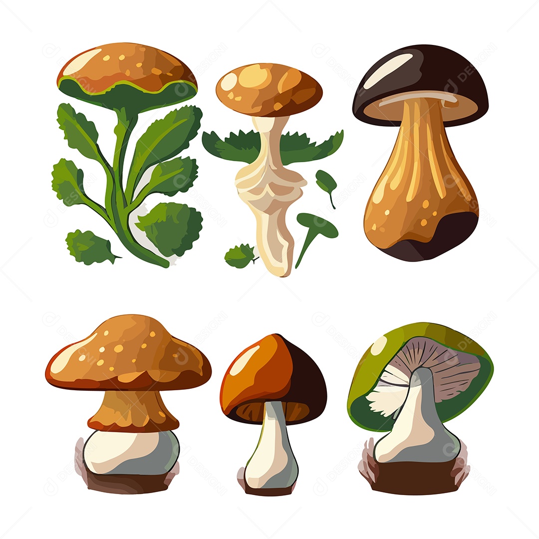 Ilustração de Cogumelo EPS Editável