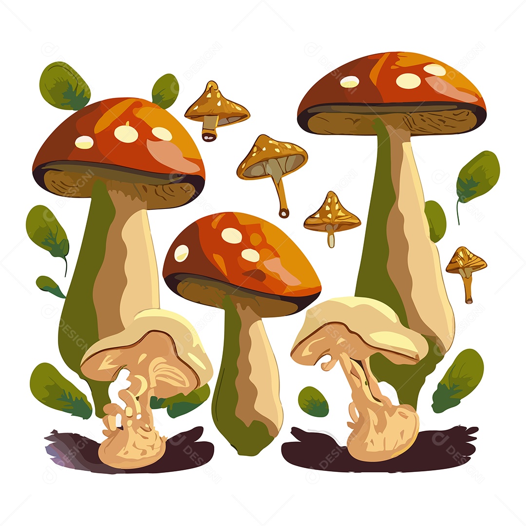 Ilustração de Cogumelo EPS Editável