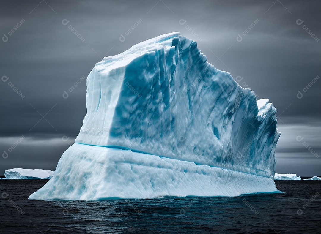 As geleiras e os icebergs da Antártica do extremo sul da Terra.
