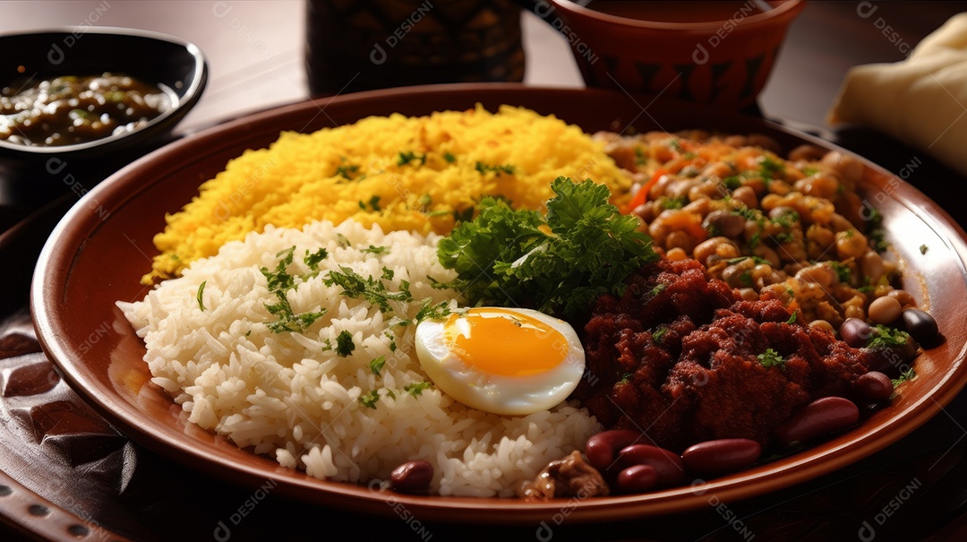 Comida islâmica IA generativa.