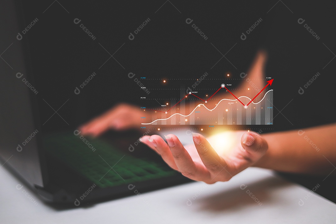 A análise de dados relata a estratégia de negócios, ferramentas de gerenciamento, indicador do mercado de ações