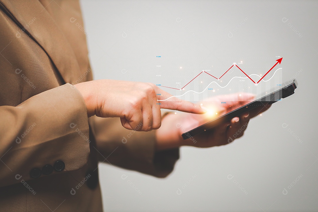 A análise de dados relata a estratégia de negócios, ferramentas de gerenciamento, indicador do mercado de ações