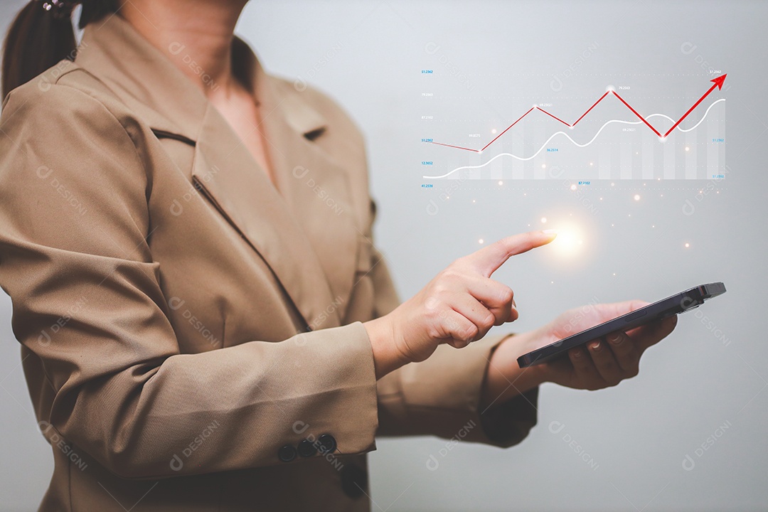 A análise de dados relata a estratégia de negócios, ferramentas de gerenciamento, indicador do mercado de ações